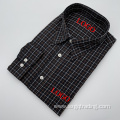 Hidden button-down long sleeve men's shirt